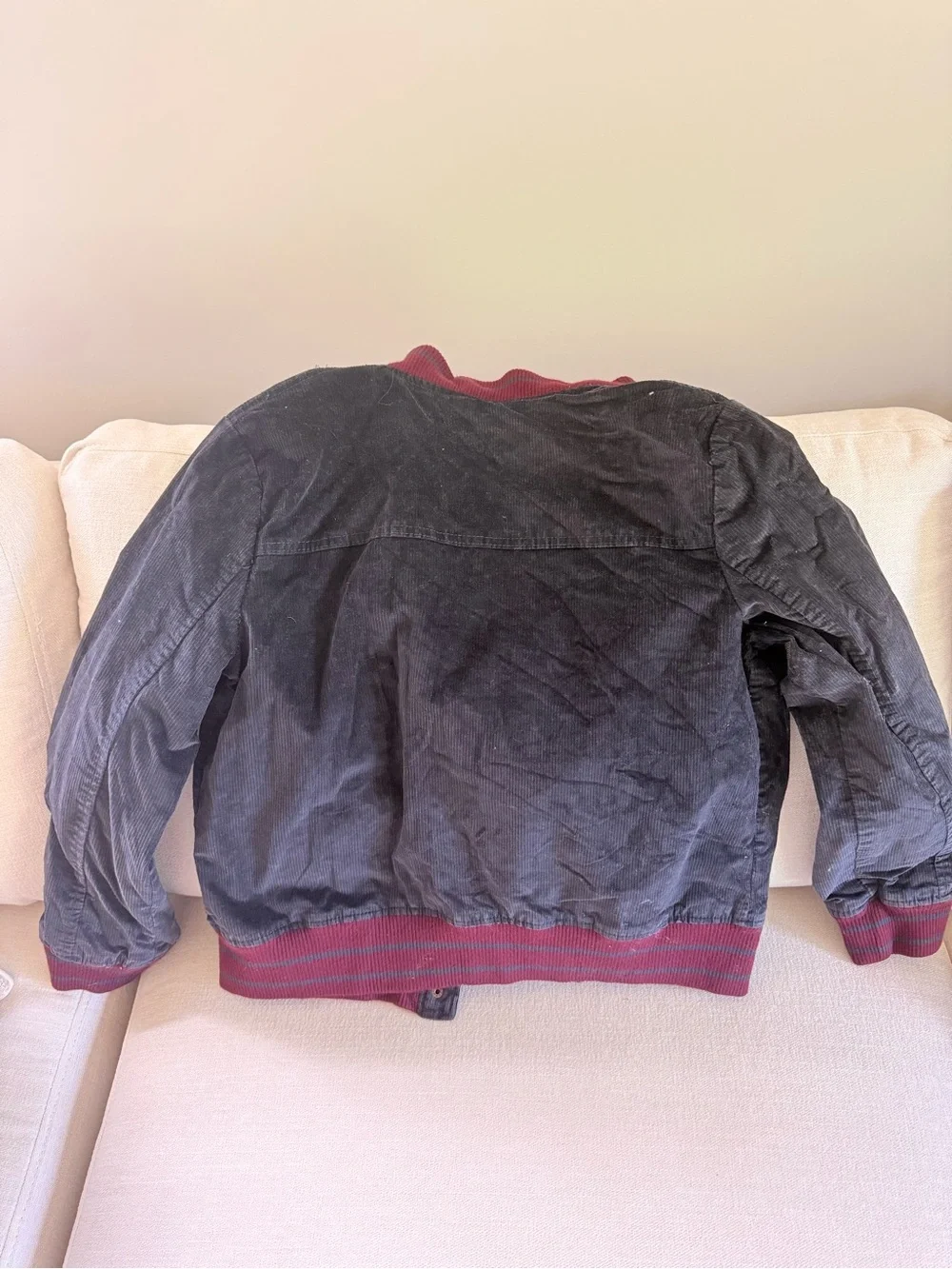 We The Free Black Bomber Jacket with Maroon Trim - Picture 6 of 6